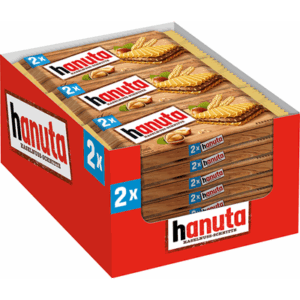 hanuta Einzelportionen Haselnuss Schnitte, 2er - 18 x 44 g Riegel